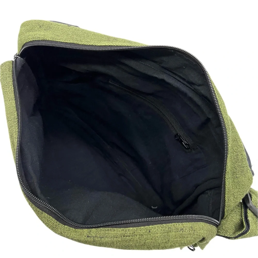 Yin Yang Embroidered Laptop Messenger Bag